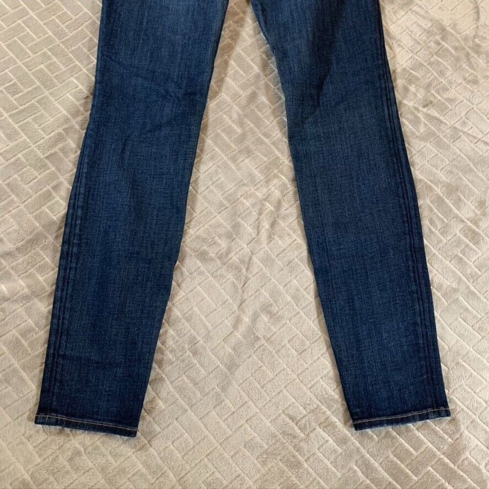 J Brand Womens 28 Denim Jeans Blue Skinny Dark Wash Low Rise Stretch - Picture 12 of 13